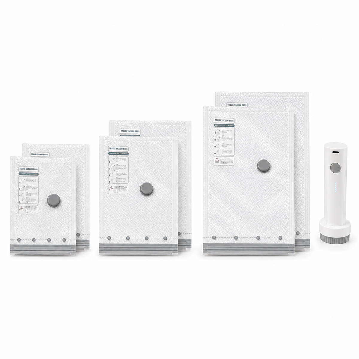 Kit de sac de compression voyage + pompe