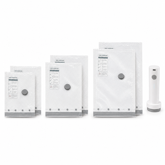 Kit de sac de compression voyage + pompe
